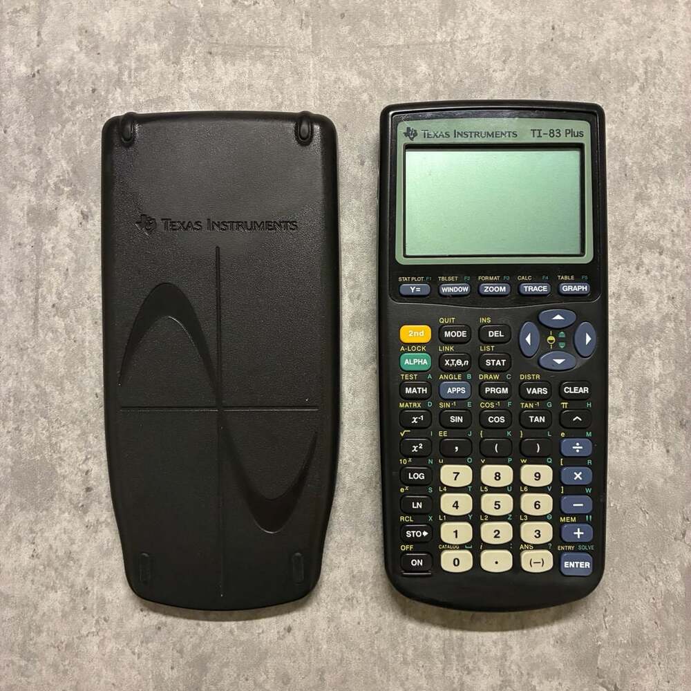 Texas Instruments TI-83 Plus Graphing Calculator with Protective Cover